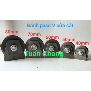 Bánh xe cửa sắt rãnh V