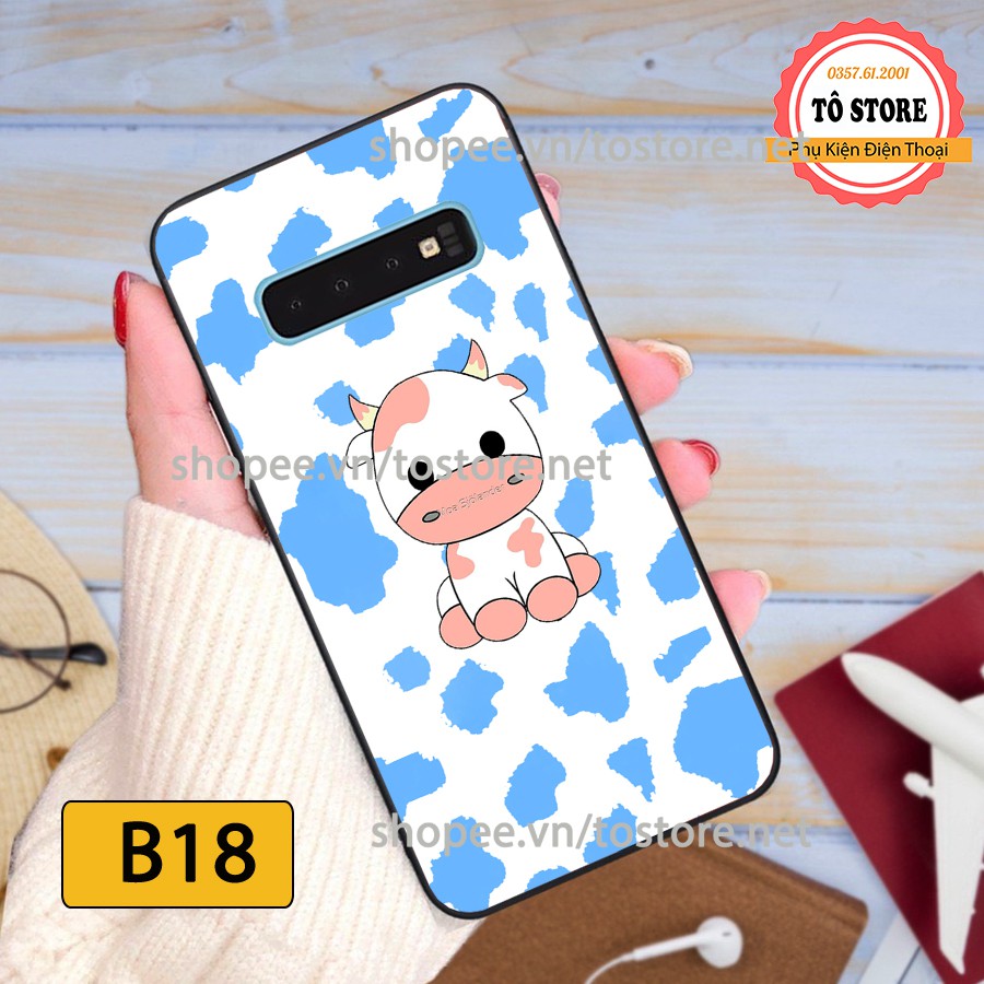 Ốp lưng Samsung S10 / S10 Plus / S10E / S10 5G - Ốp lưng điện thoại Samsung in hình bò sữa cao cấp, đáng yêu