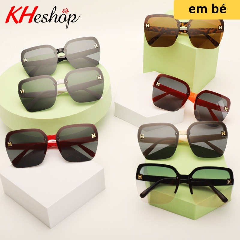 Kính Thời Trang mẫu mới nhất 2022 cho bé yêu form vuông viền nửa tròng chữ H siêu xinh mã Y8855