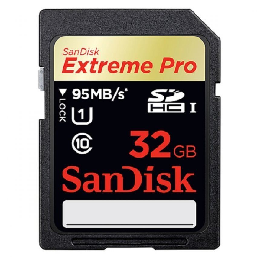 Thẻ nhớ SDHC SanDisk Extreme Pro 32GB (Đen)