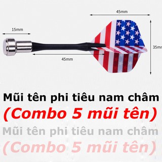 Mũi tên phi tiêu nam châm loại tốt lá cờ ngẫu nhiên đồ chơi giải trí chất liệu an toàn Andhere