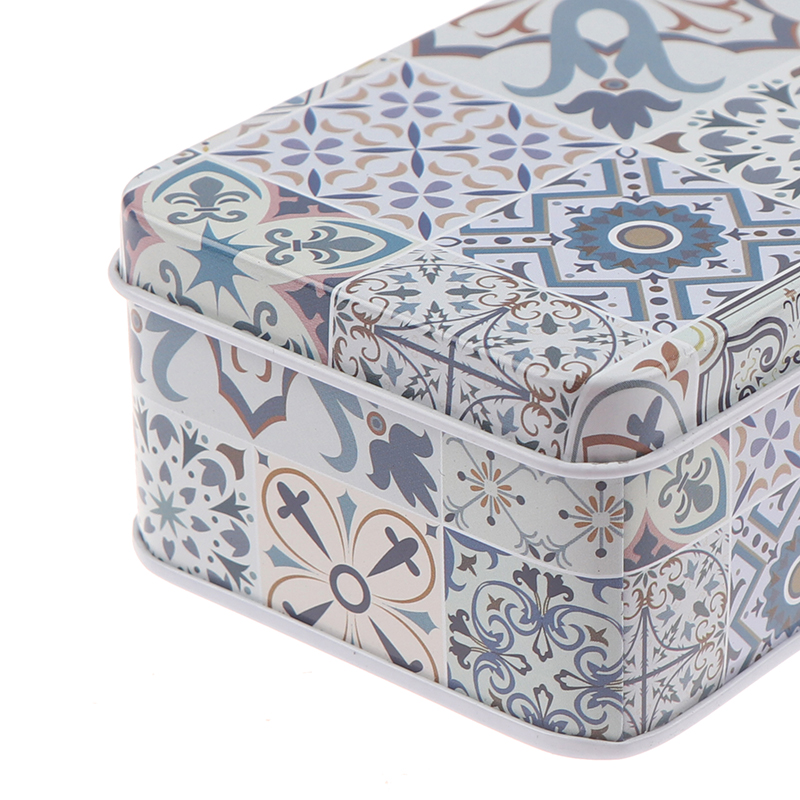 Hộp thiếc đựng đồ hình chữ nhật 11.5x6.5x4cm