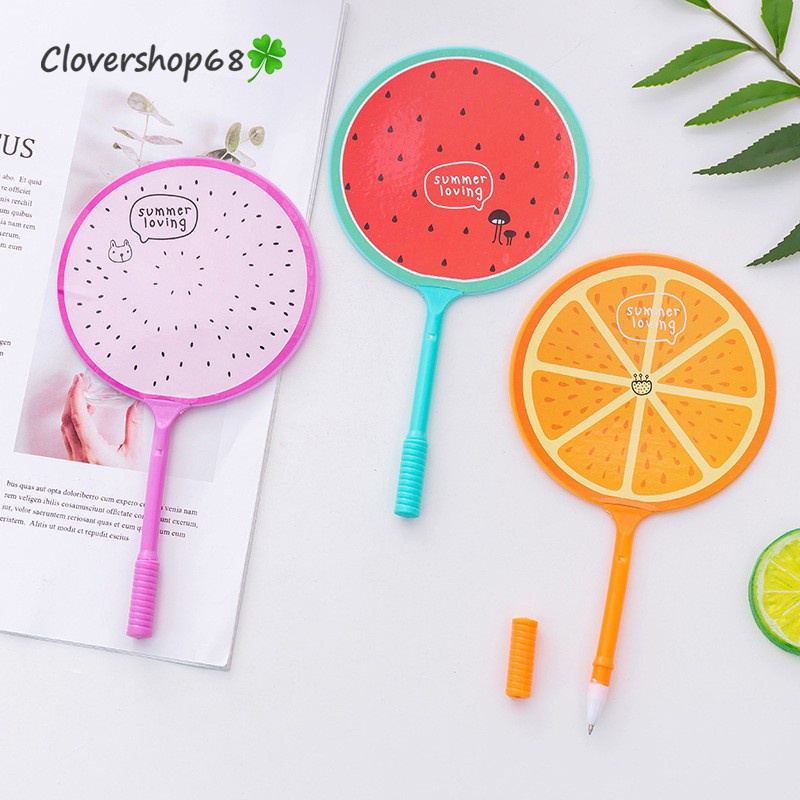 Bút bi quạt hình hoa quả   🍀 Clovershop68 🍀