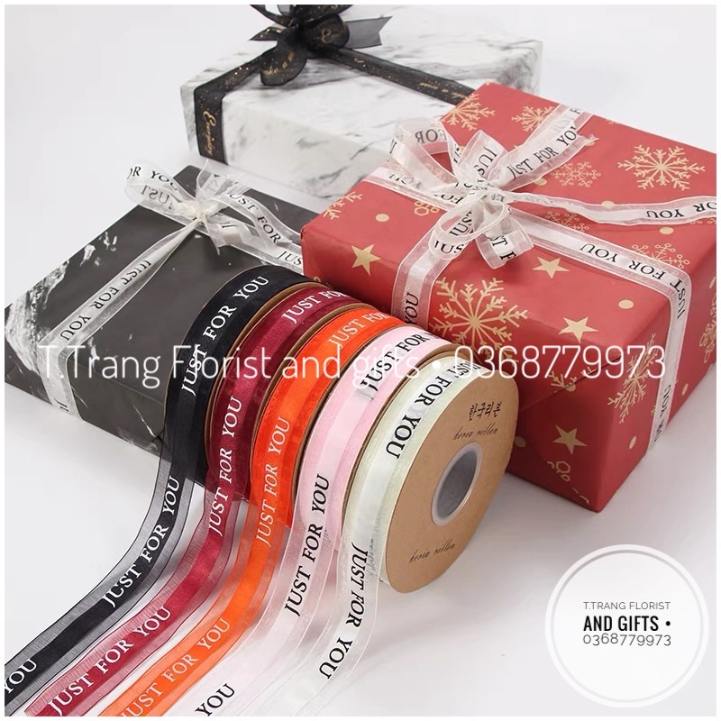 Dây Ruy Băng &quot; Voan Lụa Just For You &quot;nhiều màu