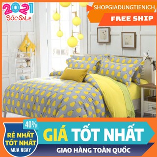 Chăn ga gối kèm vỏ gối ôm poly m6/m8 quả lê