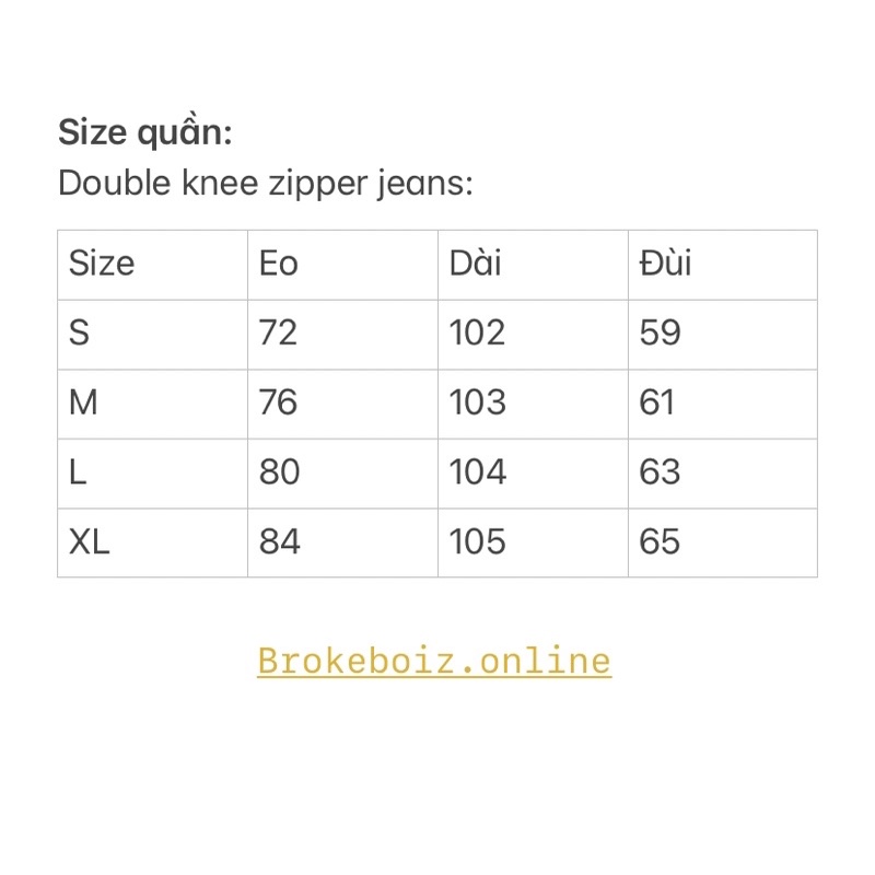 Quần jeans double knee chi tiết zip dáng loe xả lai BROKEBOIZ