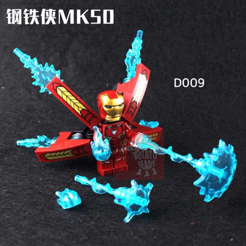 Minifigures Nhân Vật Người Sắt Kèm Hiệu Ứng D009 MK50