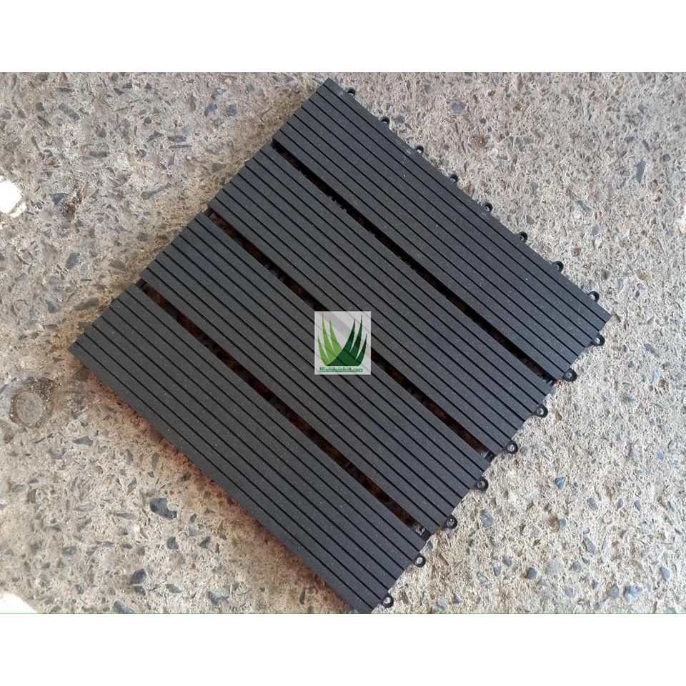 Vỉ sàn gỗ nhựa composite - chịu nước và nắng- màu đen