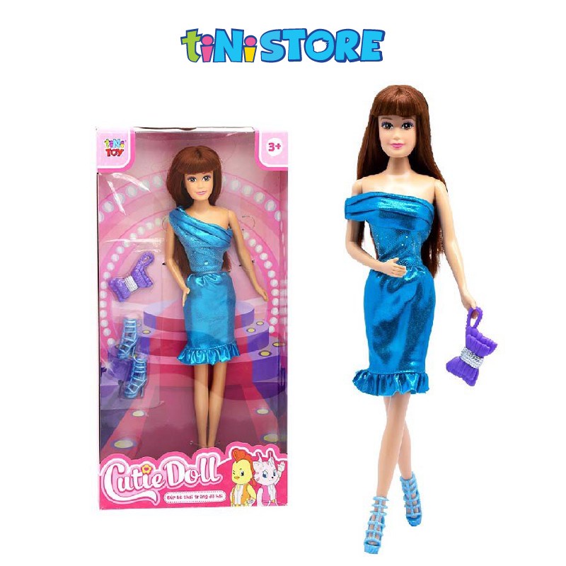 Bộ đồ chơi búp bê thời trang dạ hội cỡ nhỏ tiNiToy 13968
