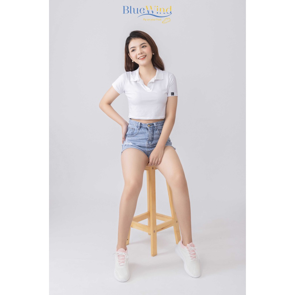 Giày Thể Thao Nữ Đế Cao Da Mềm Kiểu Dáng Hàn Quốc BLUEWIND 68406 | BigBuy360 - bigbuy360.vn