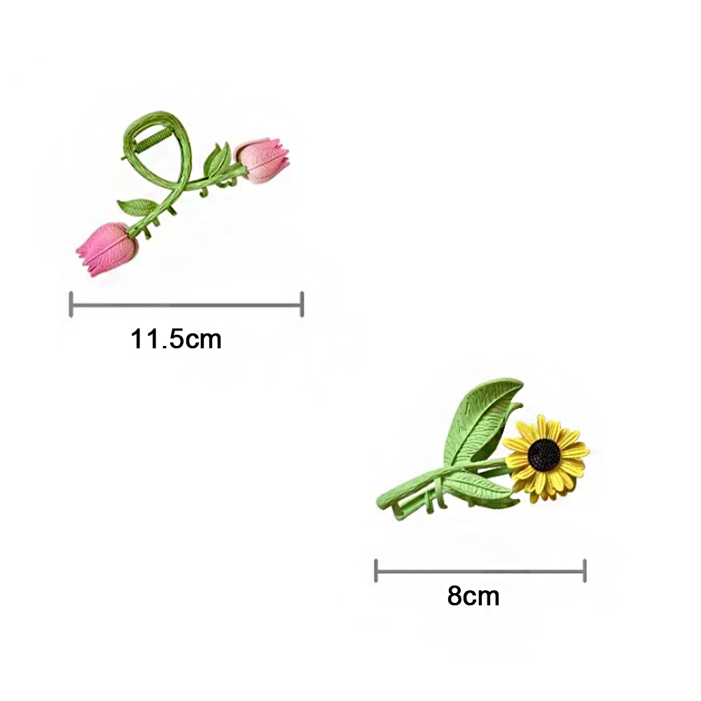 Kẹp Tóc Hình Hoa tulip/Cá Mập/Cá Mập/Hoa Hướng Dương Dễ Thương Cho Bé Gái