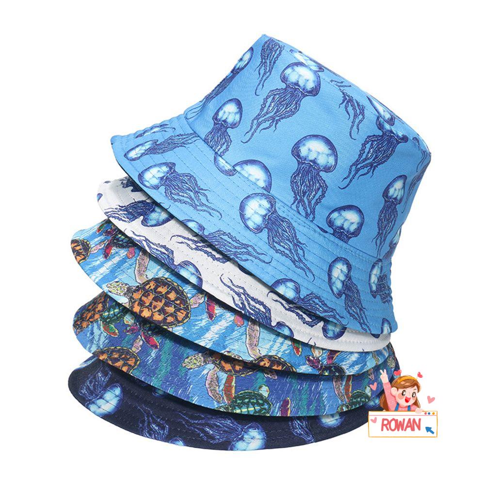 Nón Bucket In Hình Động Vật Biển Mùa Hè Có Thể Đảo Ngược