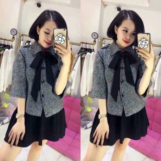 Áo dạ nơ quảng châu cao cấp