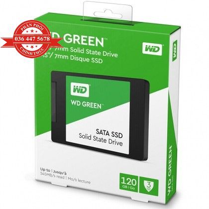 [Mã ELCL88 giảm 7% đơn 500K] Ổ Cứng SSD Western Green 120Gb SATA3 3D NAND - Hàng Chính Hãng | BigBuy360 - bigbuy360.vn
