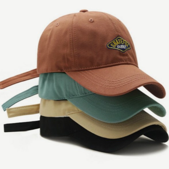 Mũ bóng chày MG STUDIO thêu chữ Grateful kiểu dáng thời trang cá tính