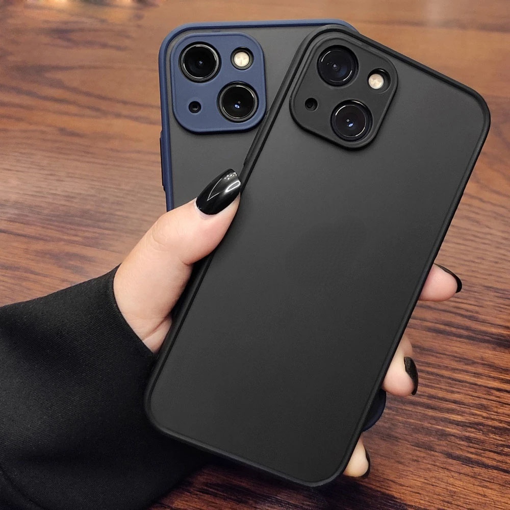 Ốp Điện Thoại Trong Suốt Mặt Nhám Bảo Vệ Camera Cho iPhone 14 Pro Max 13 Pro Max 12 13 Mini 11 Pro Max 7 8 Plus