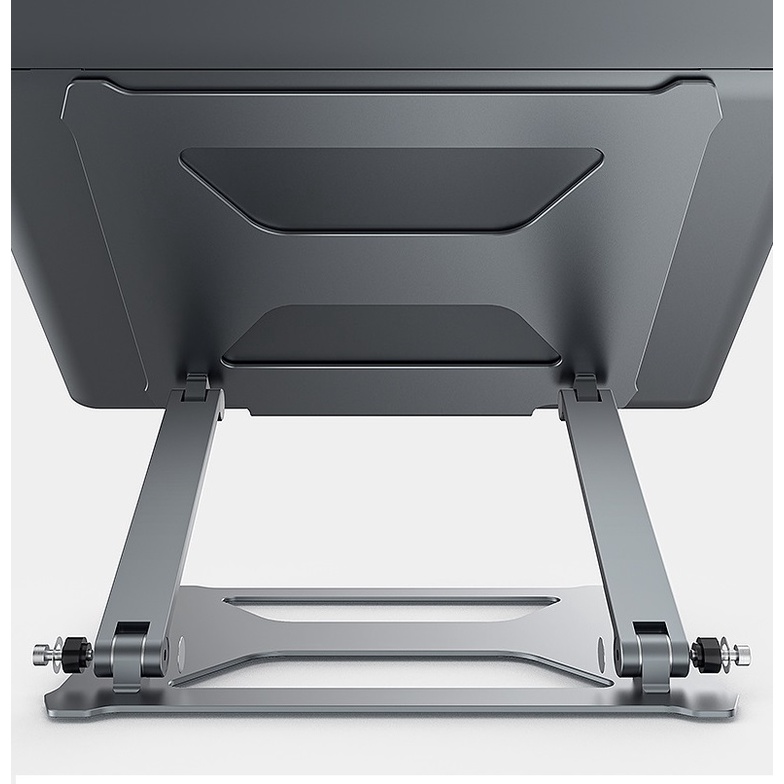 Giá đỡ Laptop Macbook P18 bằng hợp kim nhôm tùy chỉnh độ cao kiêm tản nhiệt, nâng hạ tùy ý.