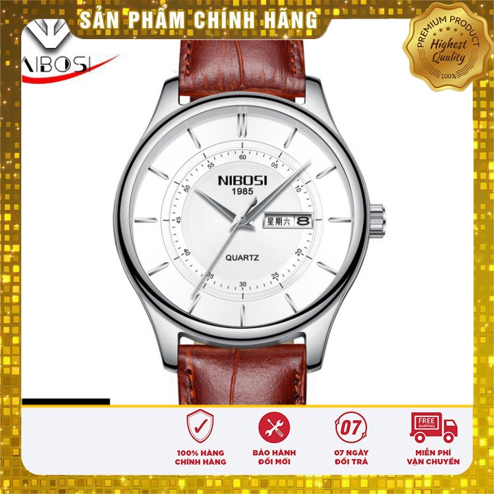 ⌚️ ĐỒNG HỒ NAM NIBOSI 2312 (1985) - DÂY DA CAO CẤP, PHONG CÁCH DOANH NHÂN (4 SỰ LỰA CHỌN CHO BẠN) SALE