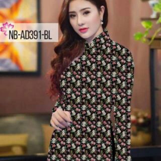 Vải áo dài hoa nhí