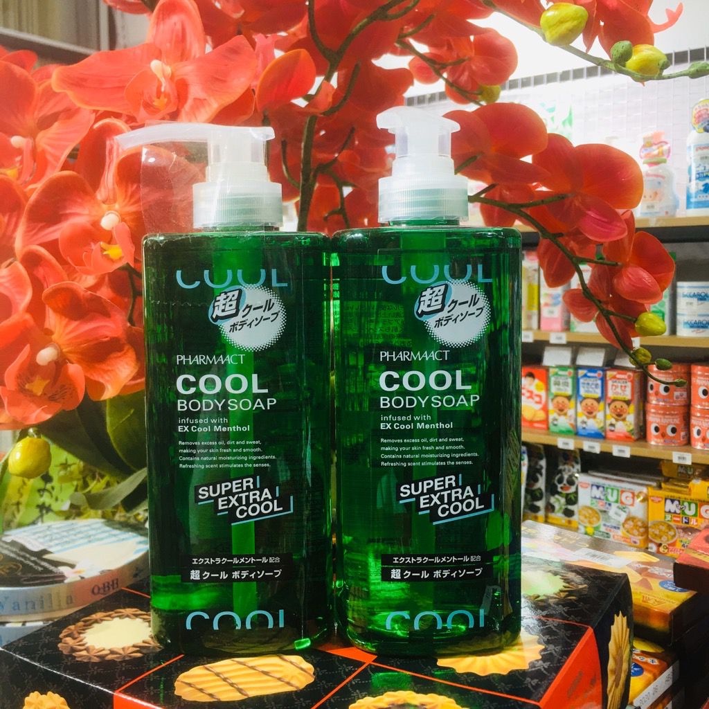 Sữa tắm bạc hà siêu mát lạnh Pharmaact Extra Cool Body Soap - Nhật Bản - 600ml
