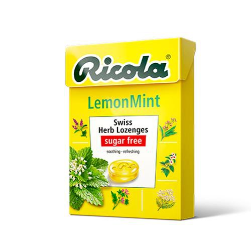 Kẹo thảo mộc “Lemon mint” Ricola – khối lượng mới 40g