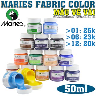 Màu Maries chuyên vẽ vải - Maries Fabric Color - Hộp 50ml