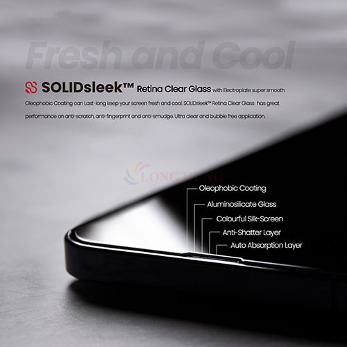 Dán màn hình cường lực Full viền Zeelot SOLIDsleek iPhone 13 Series (hỗ trợ Kit dán) - Hàng chính hãng