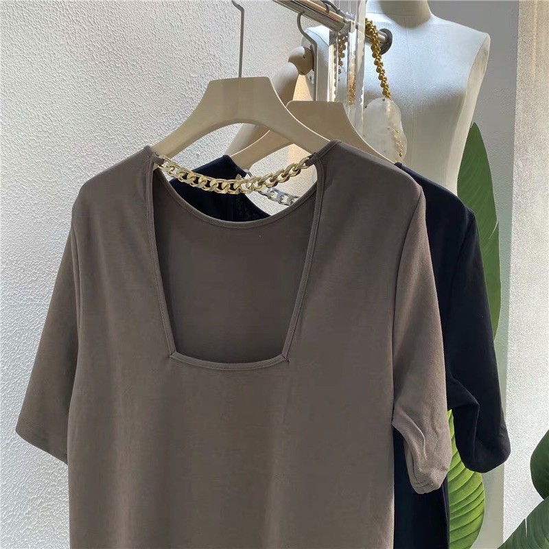 ( Ảnh thật ) V0441 Váy cotton lưng vuông xích | BigBuy360 - bigbuy360.vn