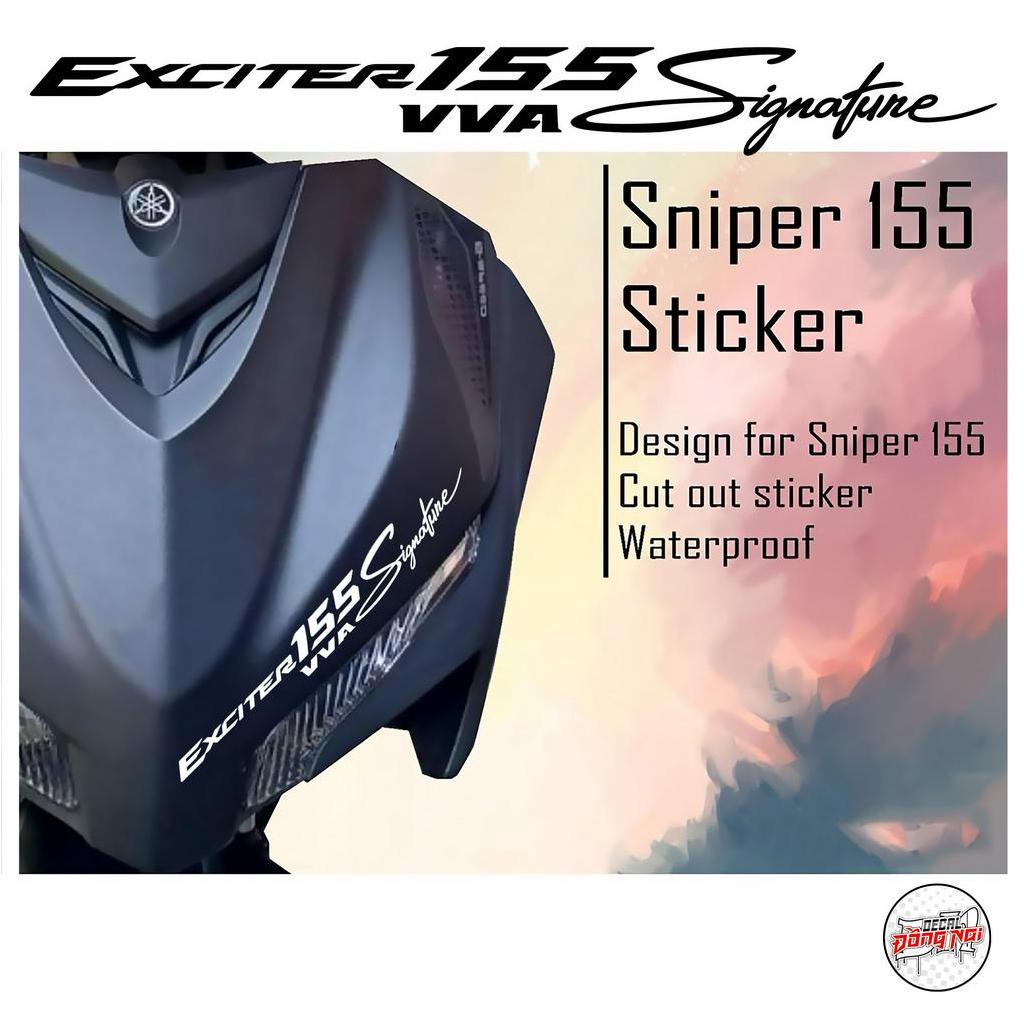 TEM EXCITER 155 VVA trang trí Decal định hình nhiều màu cho xe Yamaha Exciter 155