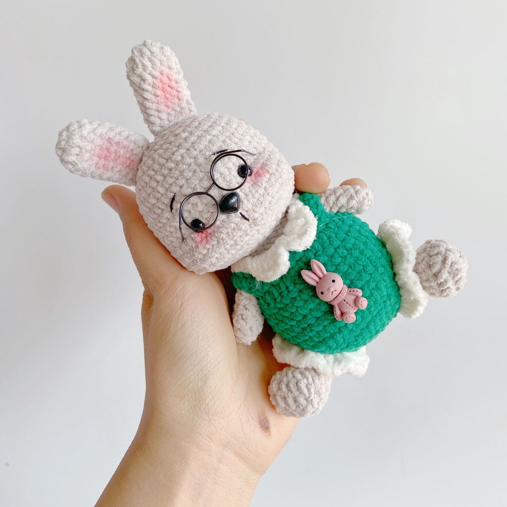 [Công thức giấy] Chart Tiếng Việt chú Thỏ ngồi siêu đáng yêu - Yêu Handmade