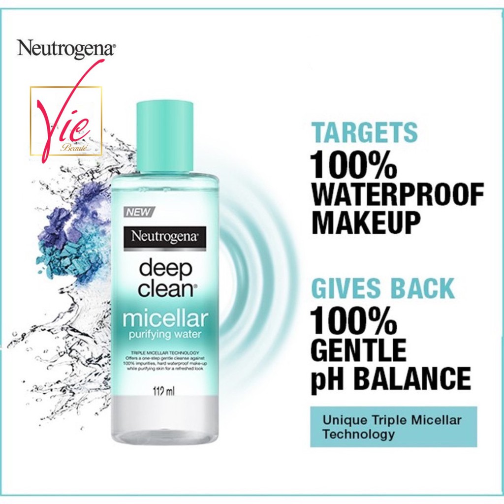 Nước Tẩy Trang NEUTROGENA thanh lọc và làm sạch sâu - NEUTROGENA Deep Clean Purifying Water Micellar