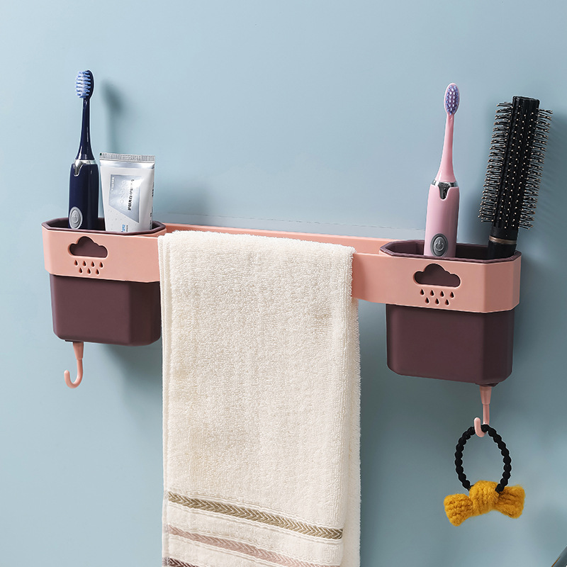 No-punching Washroom Washroom Towel Rack Storage Rack