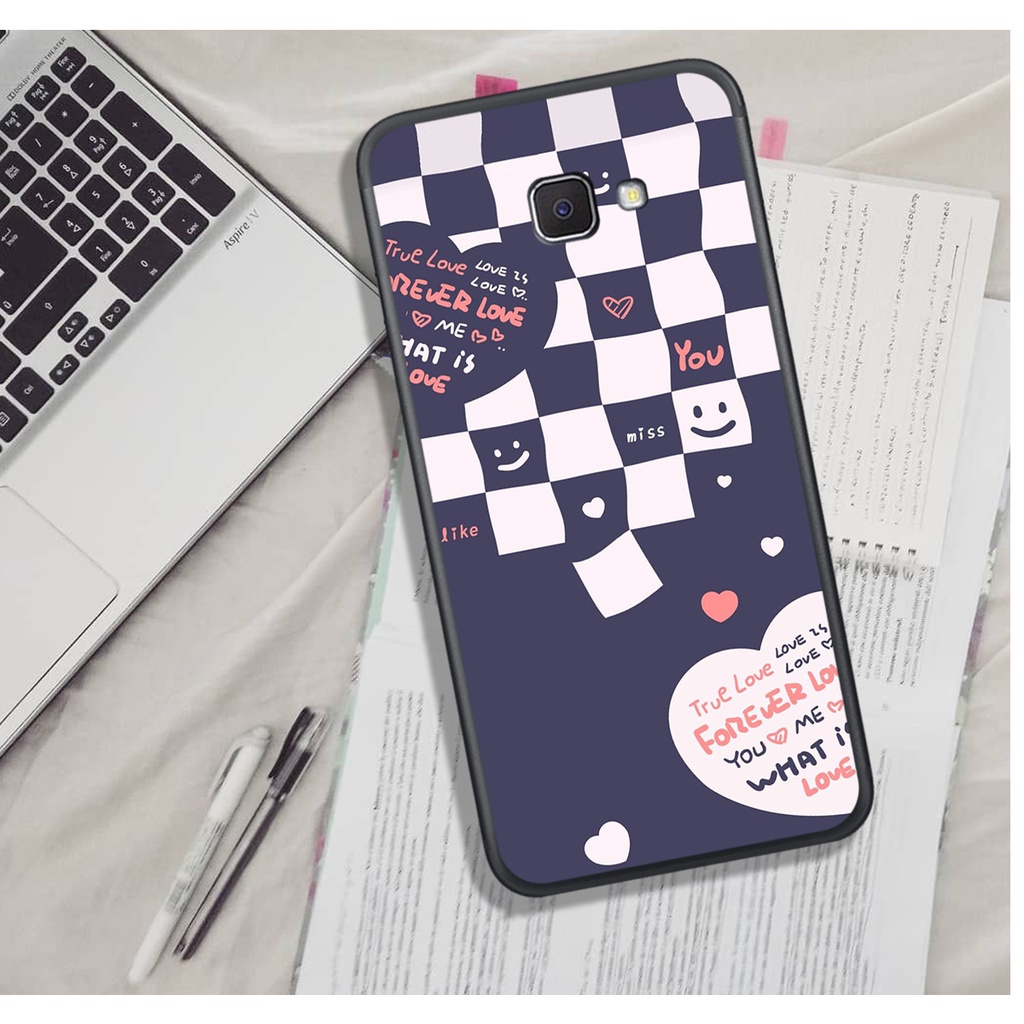 Ốp Lưng Samsung J5 Prime - J7 Prime - J4 Plus , In Hình &quot;Black Heart&quot; Phong Cách Đẹp.