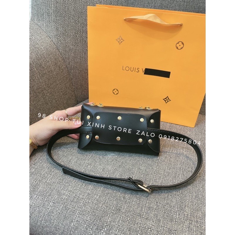 Túi Đeo Thắt Lưng Phụ Dây Xích Vàng Siêu Hot 2021