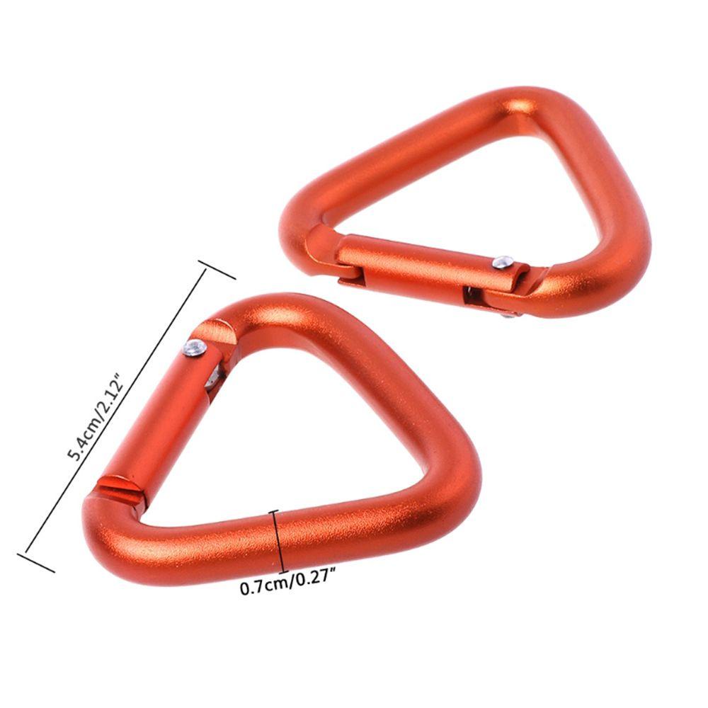 Móc Khóa Carabiner Hình Tam Giác Bằng Hợp Kim Nhôm Tiện Dụng Khi Đi Dã Ngoại