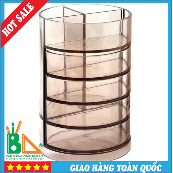 Khay Để Bút, Khay Cắm Bút Deli Nhựa Trong Suốt 906