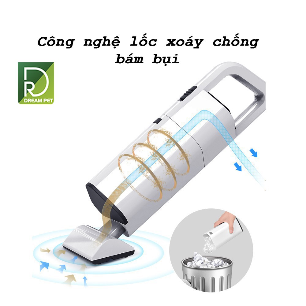 Máy hút bụi mini cầm tay không dây - Máy hút bụi mini oto Aikesi