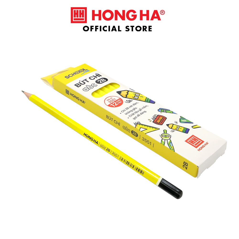 Bút chì gỗ 2B Hồng Hà - 3551