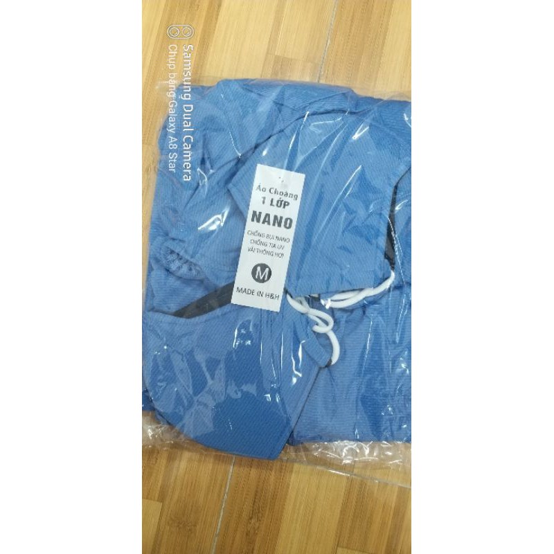 Áo Choàng dài chống nắng toàn thân .Hàng 1lớp chất liệu vải Nano nhật thông hơi thoáng khí. | BigBuy360 - bigbuy360.vn