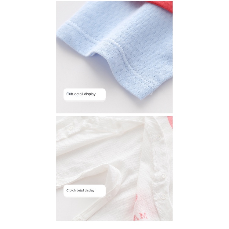 Bộ Áo Liền Quần Tay Ngắn Chất Liệu Cotton In Hình Gấu Trúc Hoạt Hình Dành Cho Bé Sơ Sinh 0-30 Tháng