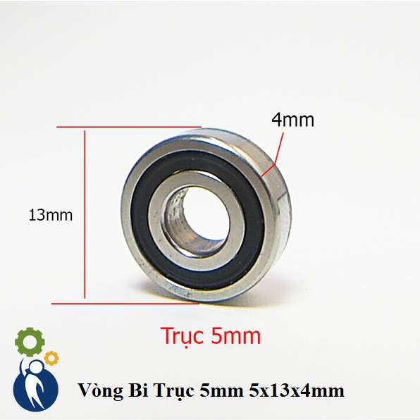 Vòng Bi Trục 5mm Kích Thước 5x13x4mm
