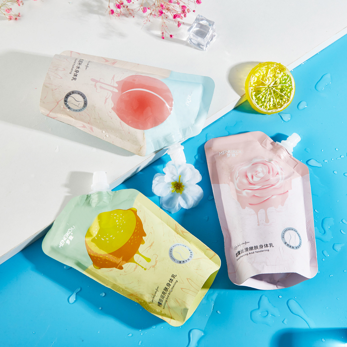 Sữa dưỡng thể hỗ trợ dưỡng ẩm toàn thân hương đào/chanh/hoa hồng tùy chọn | BigBuy360 - bigbuy360.vn