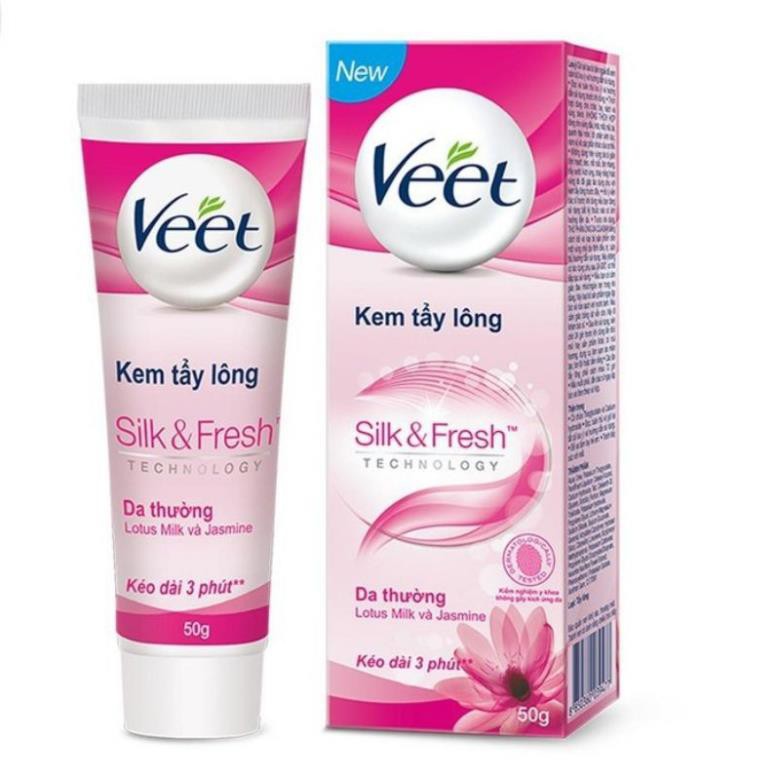 ❤𝙁𝙍𝙀𝙀𝙎𝙃𝙄𝙋❤Kem tẩy lông veet hair removal cream silk & fresh 100ml