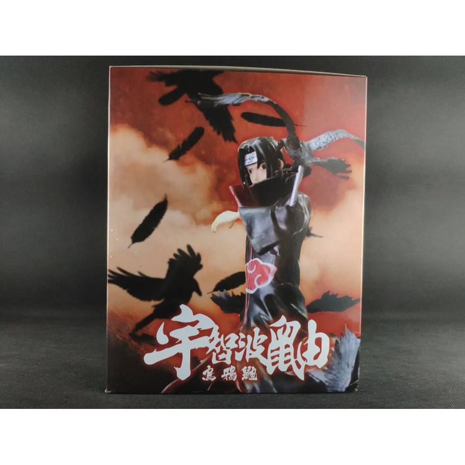 Mô hình Figure Naruto Uchiha Itachi Akatsuki quạ tím xanh 26cm