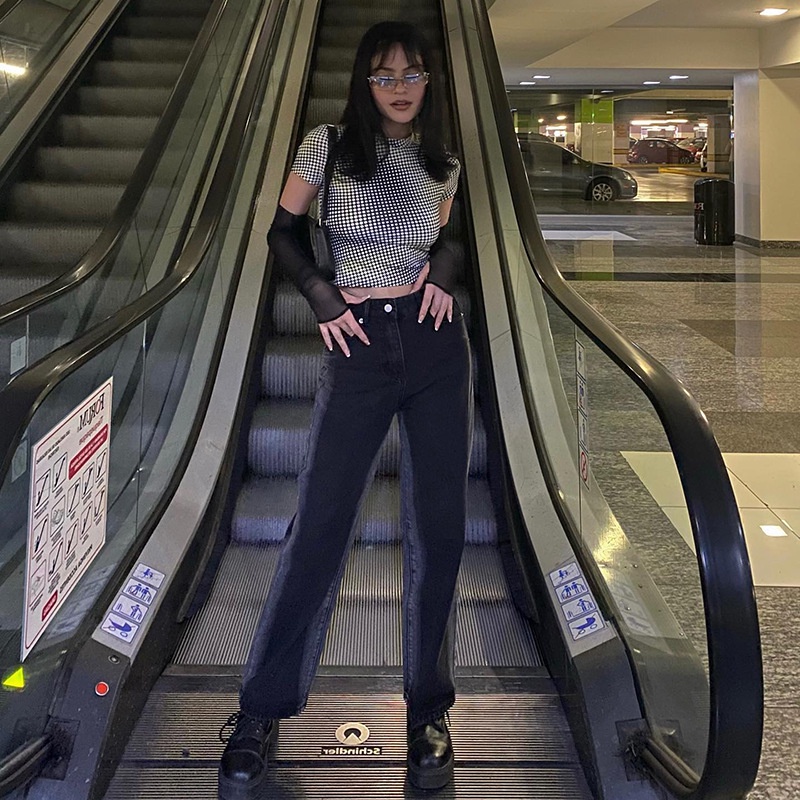 Áo Thun Nữ Tay Dài Chấm Bi Thời Trang Trẻ Trung