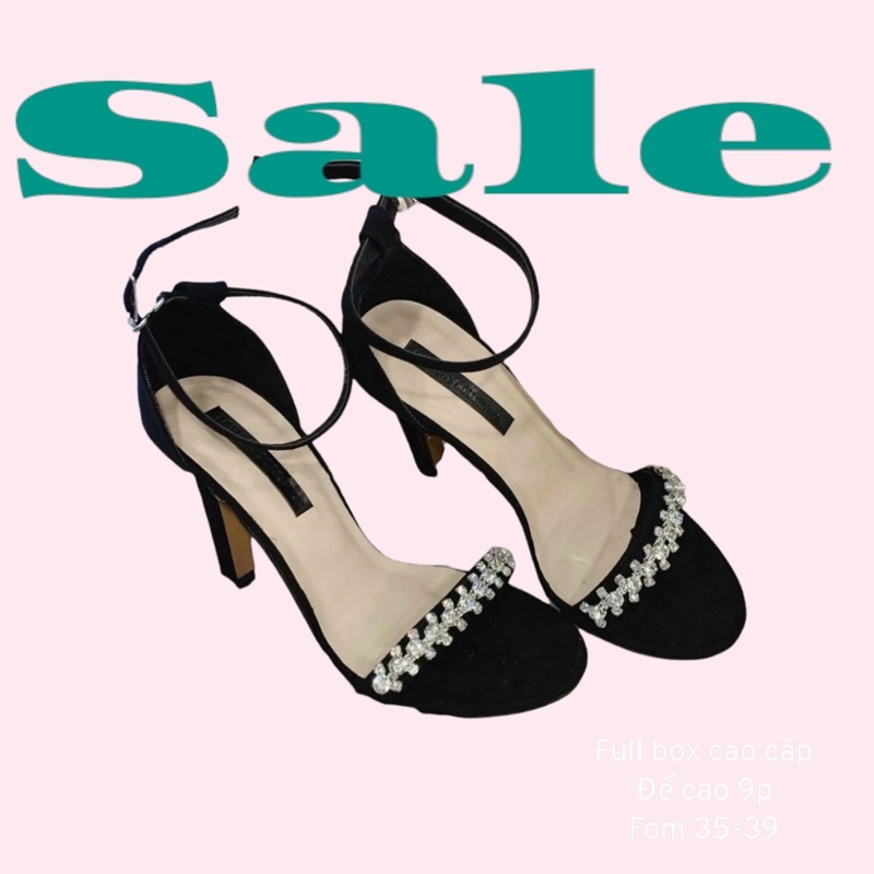 Giày cao gót quai đá gót nhọn 9cm hàng đẹp