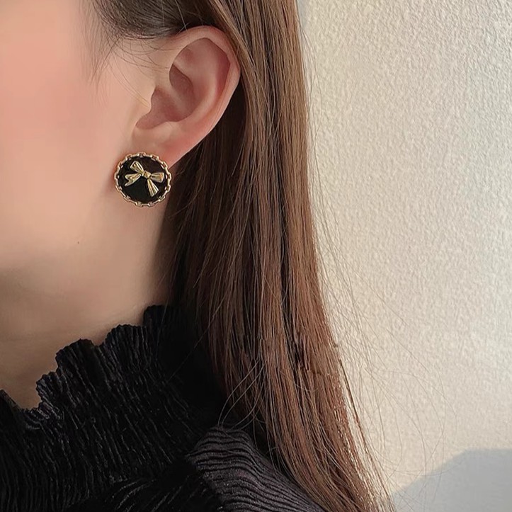 Bông Tai Kim Bạc Đính Ngọc Trai Phong Cách Hàn Quốc 2023