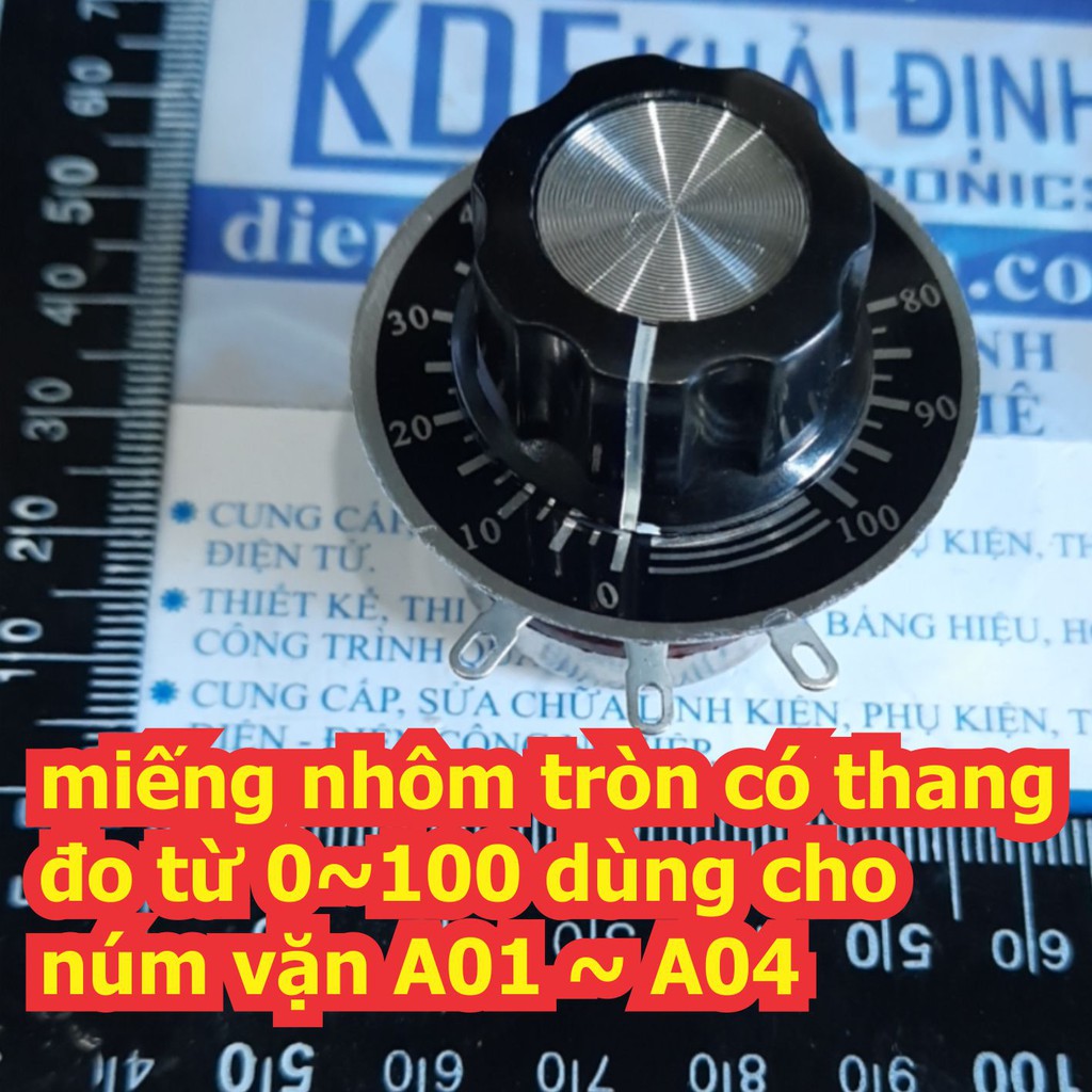 Núm vặn, điều chỉnh biến trở lỗ 6mm dành cho WTH118 3590S RV24YN các loại A01 ~ A05 kde6487