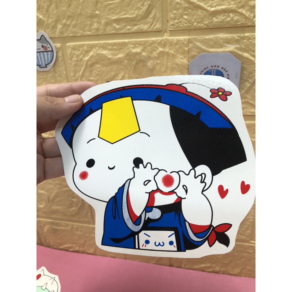 Sticker dán nón bảo hiểm Giá SIÊU RẺ - Sicker đủ loại dán nón bảo hiểm (Doremon, Khủng long cute,...)