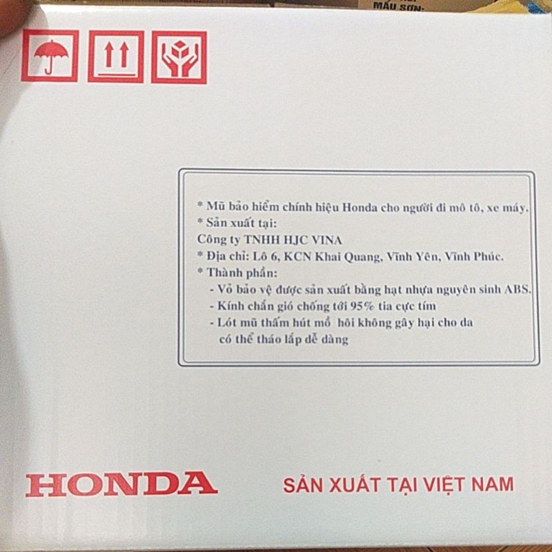 Mũ bảo hiểm- honda việt nam - chính hãng honda(-10%)